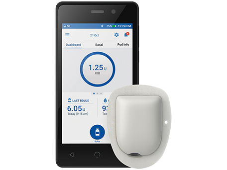 omnipod dash pompa si pod cgm diabet