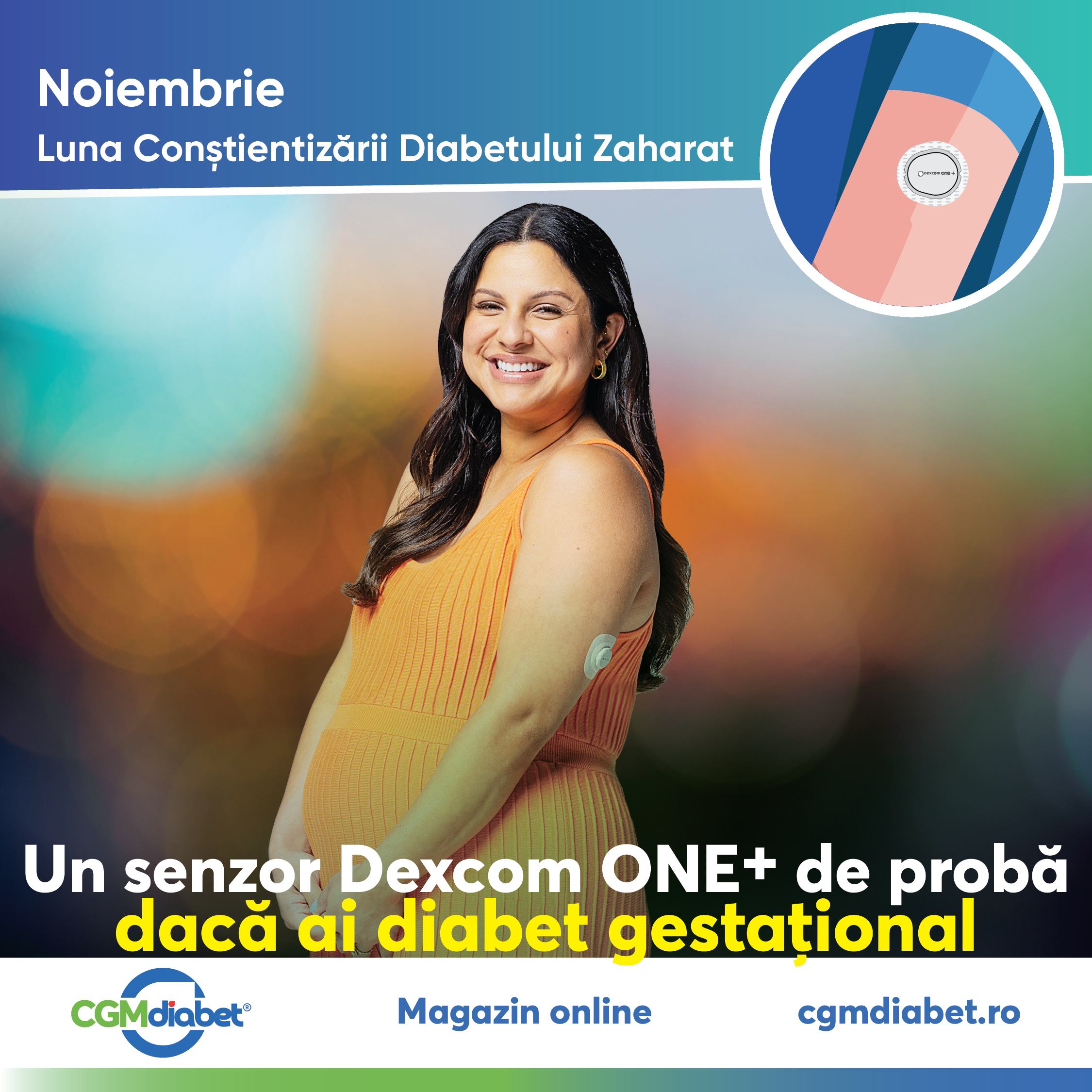 cgmDiabetRomania, diabet, DiabetGestational, DexcomONEPlus, MonitorizareGlicemie, SarcinaFaraGriji, ViitoareMamica, DiabetInSarcina, CGM, SanatateInSarcina, SprijinPentruMame, DexcomRomania, GrijaPentruTine, BebelusInSiguranta